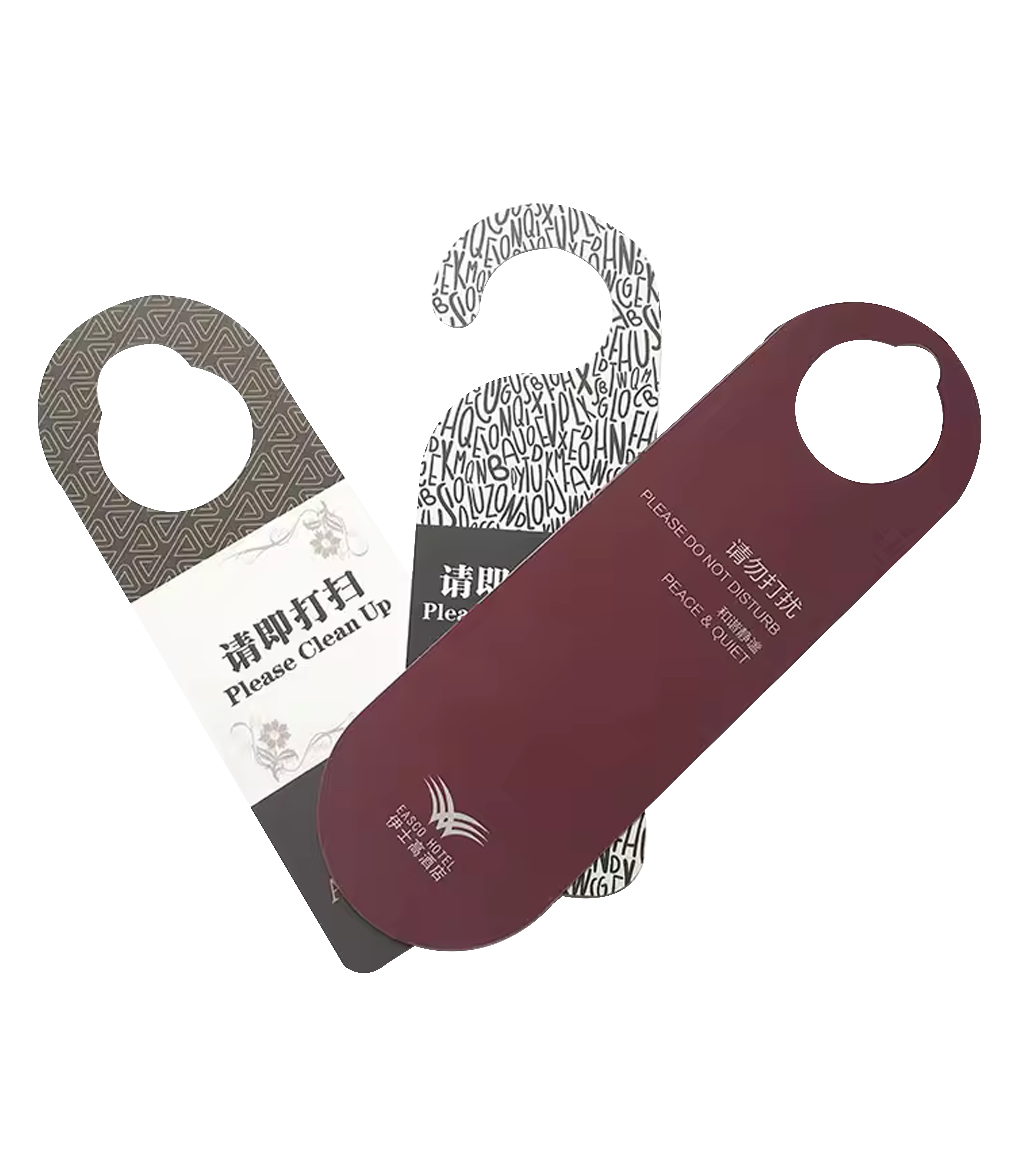 2-Glossy-hotel-door-hangers-Do-Not-Disturb-