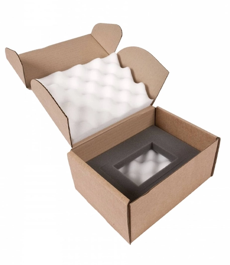 Blister-pack-shipping-box-with-foam-divider