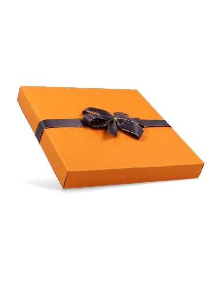 Burnt-orange-rigid-gift-box-with-ribbon-closure