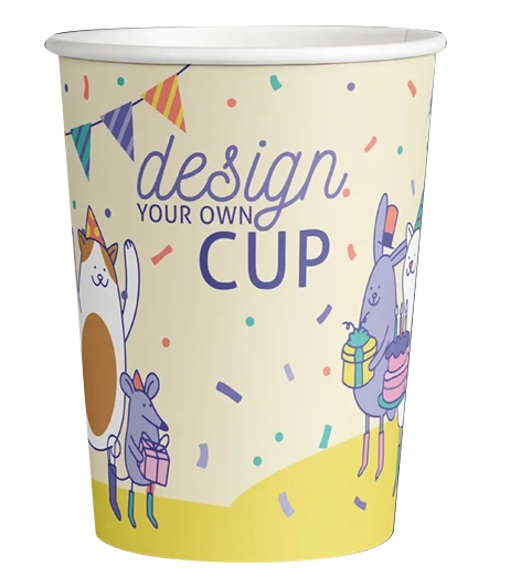 Custom-printed-single-wall-paper-cups-with-logo