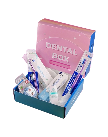 Custom-window-box-packaging-for-dental-kits-showing-products-inside