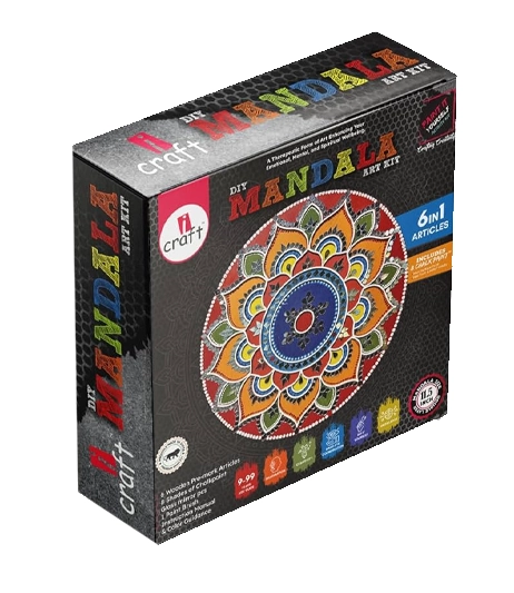 Eco-friendly-Kraft-Diwali-box-with-mandala-print