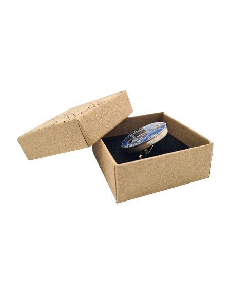 Eco-friendly-kraft-brooch-box-with-foil-logo