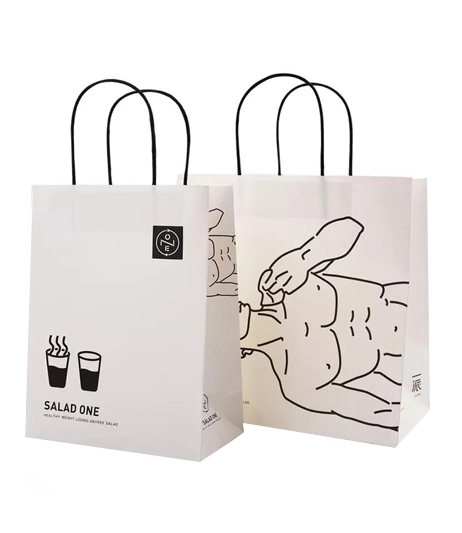 Eco-friendly-kraft-cosmetic-shopping-bag-for-skincare-products