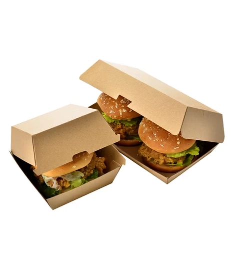 Eco-friendly-kraft-frozen-patty-box-with-logo