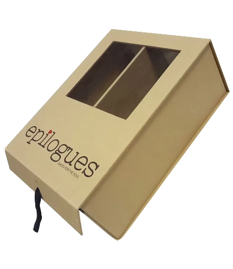 Eco-friendly-kraft-hair-extension-packaging-with-window