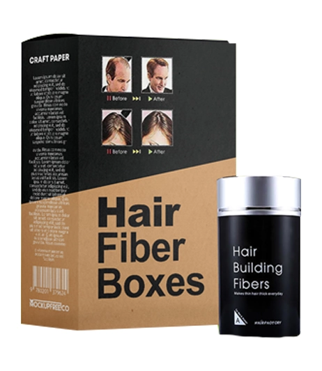 Eco-friendly-kraft-hair-fiber-packaging-with-bold-print