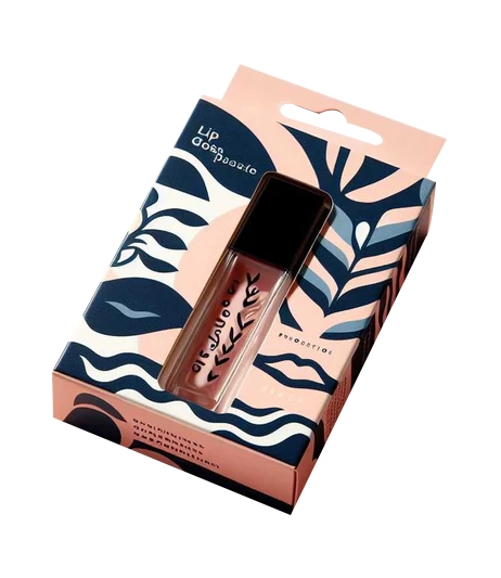 Eco-friendly-kraft-lip-gloss-packaging-with-minimalist-design-packing-boxes
