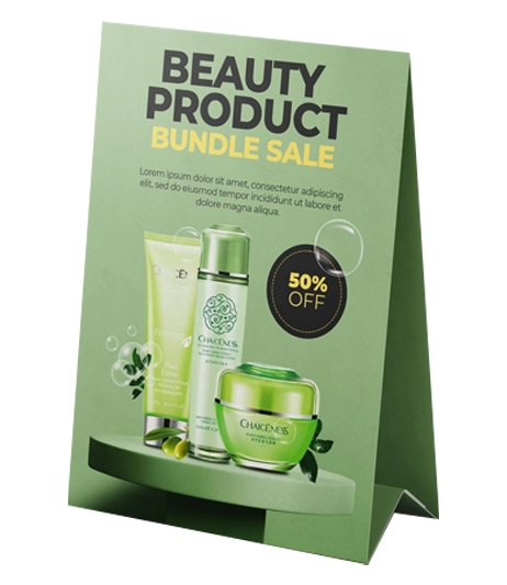 Eco-friendly-matte-finish-table-tents