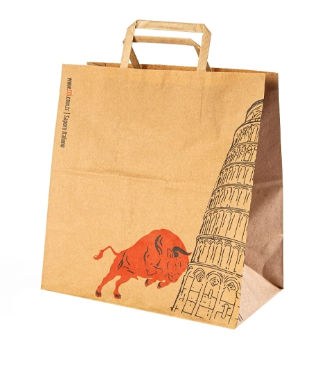 Fast-food-restaurant-takeaway-paper-bag-with-branding