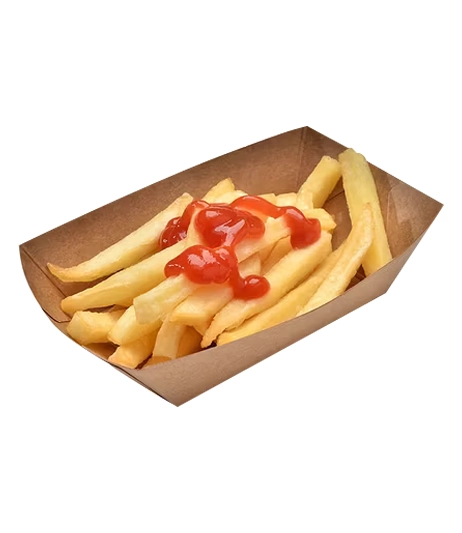 Kraft-paper-French-fry-container-with-custom-design