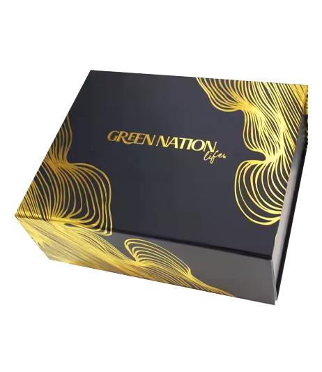 Luxury-black-rigid-packaging-box-with-gold-foil-logo