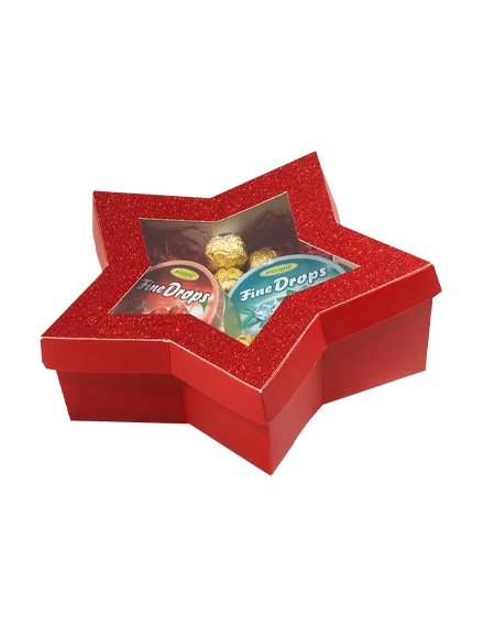 Luxury-star-shaped-gift-box-with-ribbon-closure