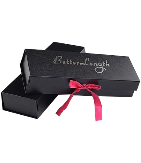 Matte-black-hair-extension-box-with-embossed-logo