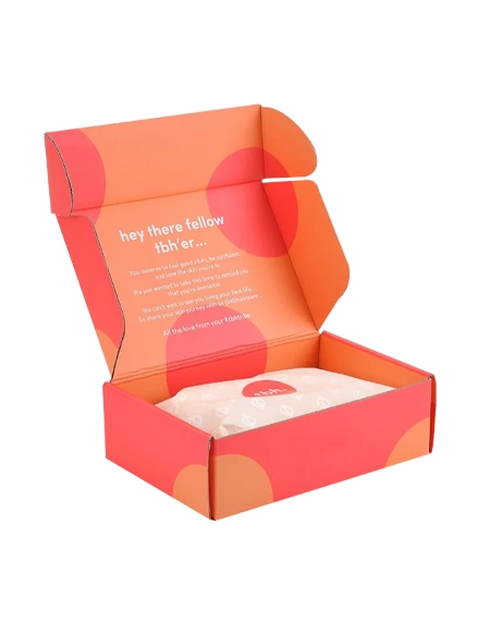 Neon-orange-mailer-box-for-apparel-brand