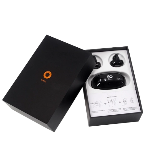 Open-drawer-box-showing-molded-insert-for-earphones-