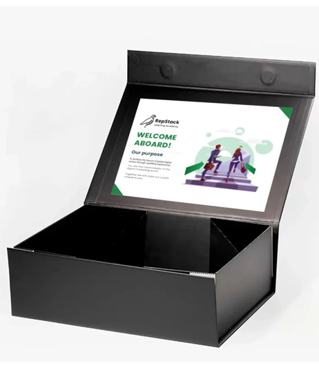 Rigid-welcome-kit-box-with-foil-stamping-custom-boxes