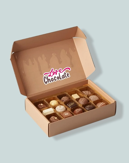 assorted chocolate packaging